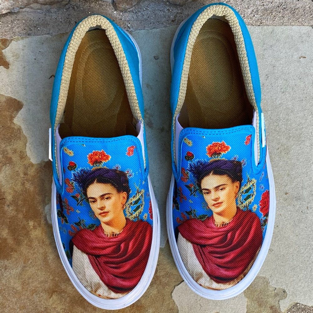 WOMEN'S PRINTED CANVAS SNEAKERS "FRIDA KAHLO " - Picture 5 of 6